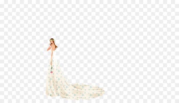 Model Gown Contemporary Western wedding dress - Vector elements wedding Model 