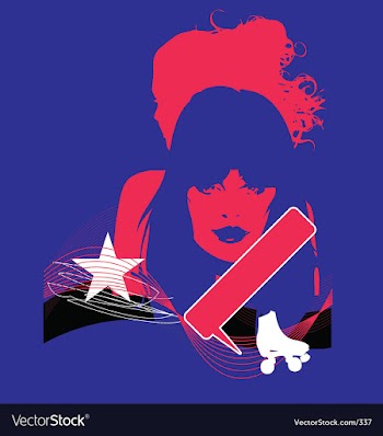 Model pop grunge illustration vector image