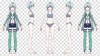 Model sheet Drawing Character Anime Art, female leg transparent background PNG clipart