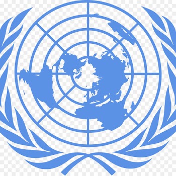 Model United Nations Flag of the United Nations Organization United Nations Headquarters - airborne stamp 