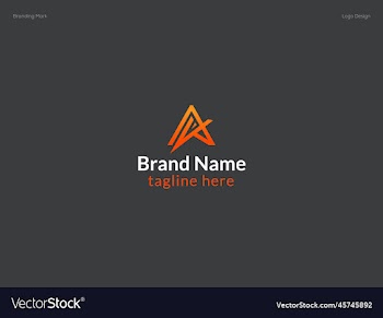 modern a letter logo design free