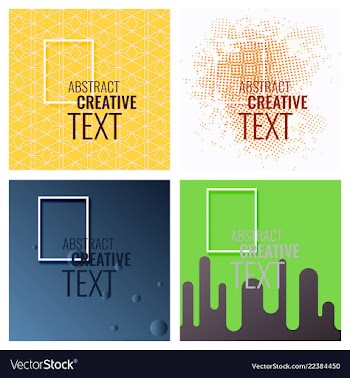Modern abstract circle geometric design pattern vector image