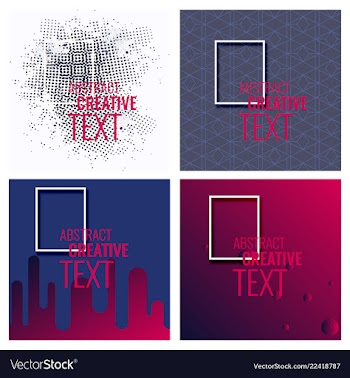 Modern abstract circle geometric design pattern vector image