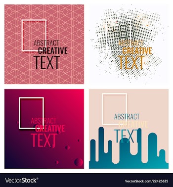Modern abstract circle geometric design pattern vector image