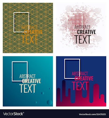 Modern abstract circle geometric design pattern vector image