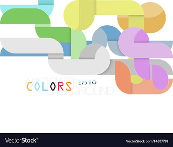 Modern abstract colors style vector image