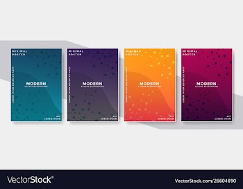 Modern abstract covers set vector image