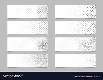 Modern abstract dot pattern banner background vector image