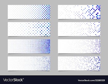 Modern abstract dot pattern banner background vector image