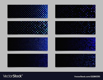 Modern abstract dot pattern banner background vector image