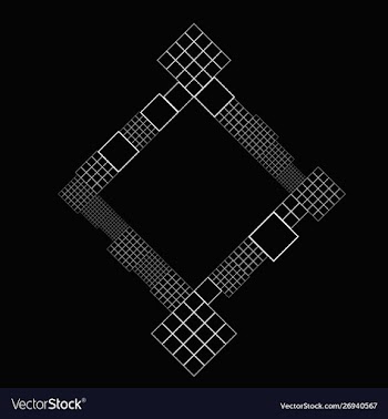Modern abstract geometrical diagonal square vector image