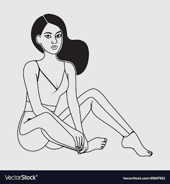 modern abstract girl female body minimalism
