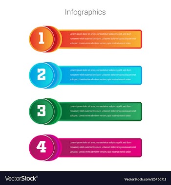Modern abstract infographics design vector image