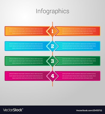 Modern abstract infographics design vector image