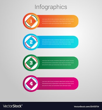 Modern abstract infographics design vector image