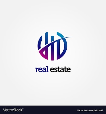 Modern abstract property logo vector image
