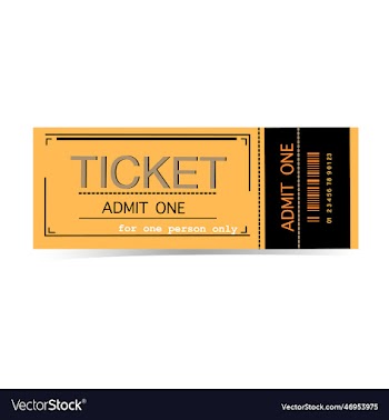 modern admit one ticket for cinema