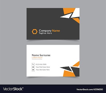 modern and clean business card layout