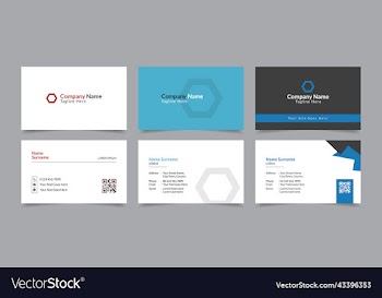 modern and clean business card layout