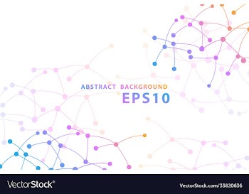 modern and creative molecule background design