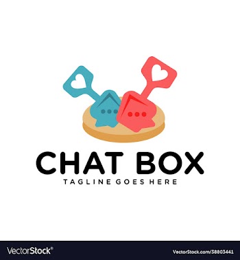 modern and playful chat logo