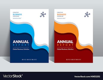 modern annual report design template