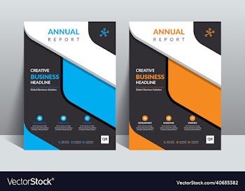 modern annual report design template