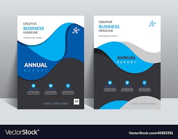 modern annual report design template