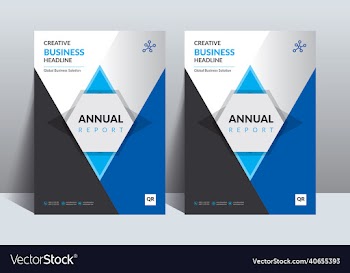 modern annual report design template