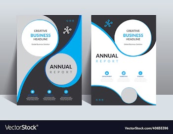modern annual report design template