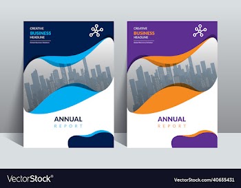 modern annual report design template