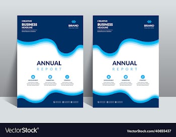 modern annual report design template