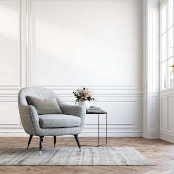Modern Apartment Hallway with Armchair
