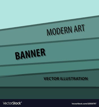 Modern art abstract banner square frame for text vector image