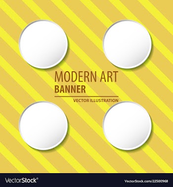 Modern art abstract banner square frame for text vector image