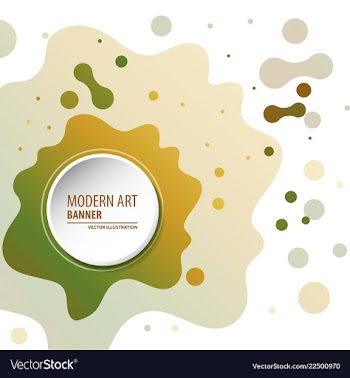 Modern art abstract banner square frame for text vector image