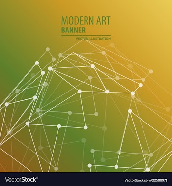 Modern art abstract banner square frame for text vector image
