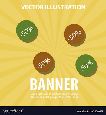 Modern art abstract banner square frame for text vector image