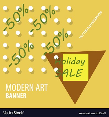 Modern art abstract banner square frame for text vector image