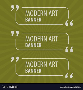 Modern art abstract banner square frame for text vector image