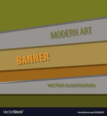 Modern art abstract banner square frame for text vector image