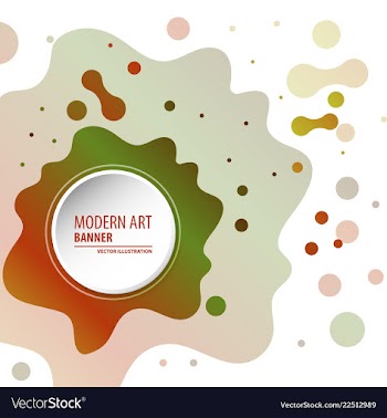 Modern art abstract banner square frame for text vector image