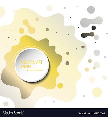 Modern art abstract banner square frame for text vector image