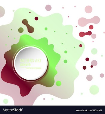 Modern art abstract banner square frame for text vector image
