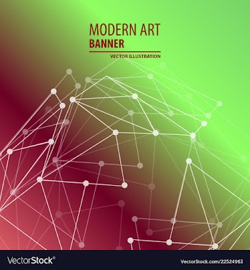 Modern art abstract banner square frame for text vector image