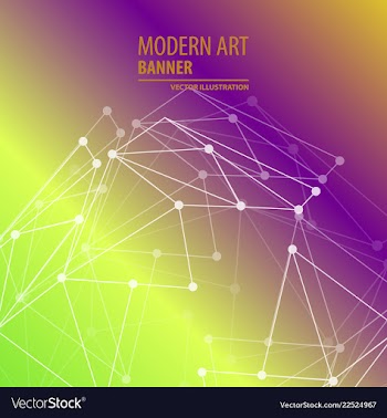 Modern art abstract banner square frame for text vector image