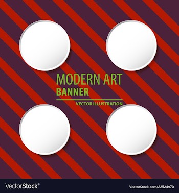 Modern art abstract banner square frame for text vector image