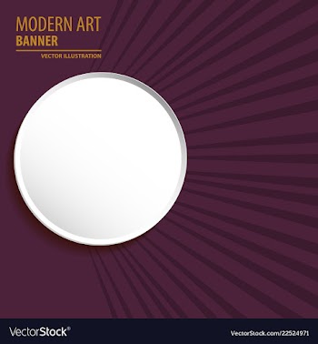Modern art abstract banner square frame for text vector image