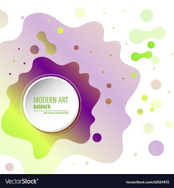 Modern art abstract banner square frame for text vector image