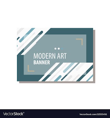 Modern art abstract banner square frame for text vector image